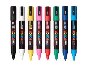 Caneta Posca 5M - Estojo com 08 Cores